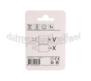 Foto van Q-Link Zekering 20A snel blauw 20 ampere Zekering 