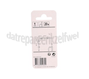 Foto van Q-Link Clip 6 mm rond wit normale coax 