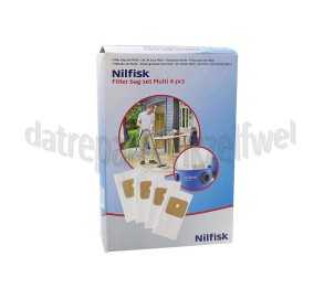 Foto van Nilfisk Stofzuigerzak Synthetisch 4 stuks Multi 20, 30 