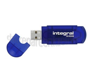 Foto van Integral Memory stick Integral 64GB Evo Blue 64GB 