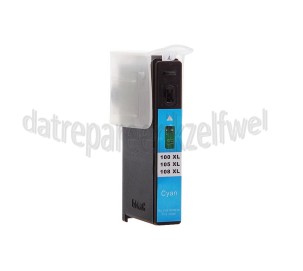 Foto van Easyfiks Inktcartridge No. 100 Cyan + chip Platinum Pro 905 interact 