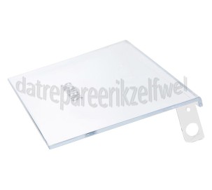 Foto van Siemens Klep Van botervak transparant rechts, 193x100mm KF18LA50, KI38SA50 