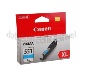 Foto van Canon Inktcartridge CLI 551 XL Cyan Pixma MX925, MG5450 