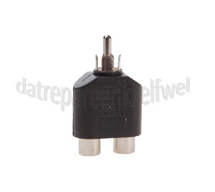 Foto van Easyfiks Tulp Adapter Tulp RCA Male - 2x Tulp Contra RCA Female Splitter 