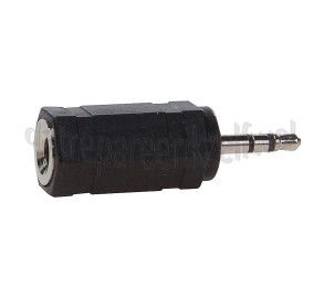 Foto van Easyfiks Jack Adapter Jack 2.5mm Stereo Male - Jack 3.5mm Contra Stereo Female Verloopstekker 