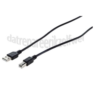 Foto van Easyfiks USB Kabel USB 2.0 A Male - USB 2.0 B Male 2.5 Meter 