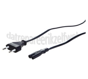 Foto van Easyfiks Netvoedingskabel Voedingskabel C7, 230V, 5 Amp 2.5 Meter, 2x0.75mm2 radio 