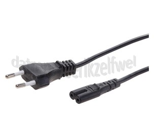 Foto van Easyfiks Netvoedingskabel Voedingskabel C7, 230V, 5 Amp 5.0 Meter, 2x0.75mm2 radio 