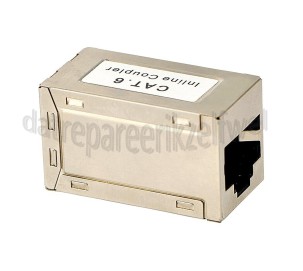Foto van Easyfiks Netwerk Koppelstuk RJ45 8p8c Female-RJ45 8p8c Female CAT5 Zilver 
