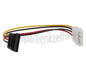 Foto van Easyfiks Voedingskabel Intern, 5,25"" Male - SATA 15p Contra Female 0.25 Meter 