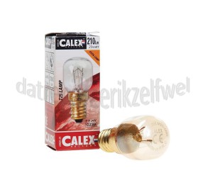 Foto van Calex Gloeilamp Ovenlamp 240V 25 Watt 125 Lumen 2700K T25 E14 Dimbaar 