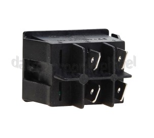 Foto van Schakelaar Groot + groen lampje 4 x 6.3 mm AMP 16A 250V 