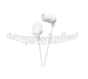 Foto van JVC Hoofdtelefoon In Ear met krachtig geluid Wit met 1,2 meter snoer 