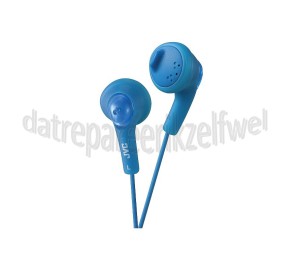 Foto van JVC Hoofdtelefoon Gumy, In Ear met krachtig geluid Blauw met 1 meter snoer 