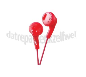 Foto van JVC Hoofdtelefoon Gumy, In Ear met krachtig geluid Rood met 1 meter snoer 
