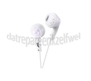 Foto van JVC Hoofdtelefoon Gumy, In Ear met krachtig geluid Wit met 1 meter snoer 