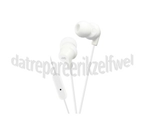 Foto van JVC Hoofdtelefoon In Ear met Microfoon en Afstandsbediening Wit met 1,2 meter snoer 