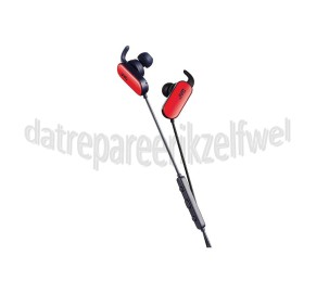 Foto van JVC Hoofdtelefoon In Ear Sport Draadloos Bluetooth Rood met ingebouwde accu 
