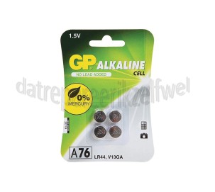 Foto van GP Batterij Knoopcel LR44 1,5V A76 V13GA L1154 Alkaline 