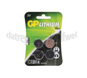 Foto van GP Batterij Knoopcel CR2016 3V DL2016 Lithium 