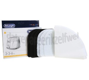 Foto van DeLonghi Filter Oliedamp- koolstof- papierfilter F8, D8, F1000 series 