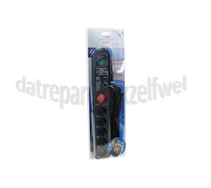 Foto van Brennenstuhl Tafelcontactdoos Secure-Tec automatische stekkerdoos 19.500A 3m Overspanningsbeveiliging 