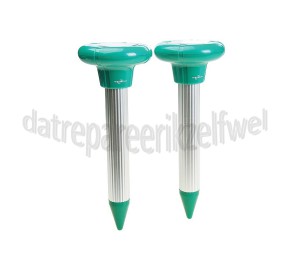 Foto van Weitech Ongedierteverjager Solar mollenverjager (mini) dualpack Speciaal voor heuvelachtige tuin 