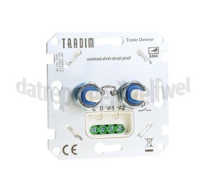 Foto van Tradim Dimmer Led muurdimmer duo 2x 100Watt 
