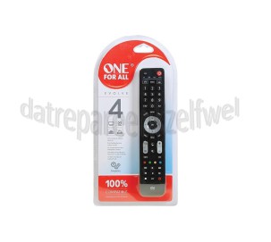 Foto van One For All Afstandsbediening Evolve 4 Universele afstandsbediening voor Smart TV 