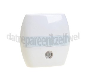 Foto van Alecto Ledlamp LED nachtlicht met schemerschakelaar en wandverlichting Orientatieverlichting 