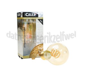 Foto van Calex Ledlamp Filament LED Standaardlamp E27 Goud Dimbaar 4W A60DR 