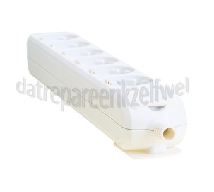 Foto van Tafelcontactdoos Randaarde 6 Voudig monteerbaar, zonder snoer Max. 3500W 