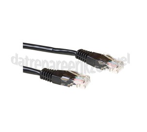 Foto van UTP/Netwerk kabel UTP CAT5E Netwerkkabel, RJ45 Male - RJ45 Male 10,0 Meter, Zwart 