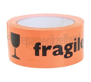 Foto van Deltafix Tape Breekbaar 66m x 50mm Oranje 