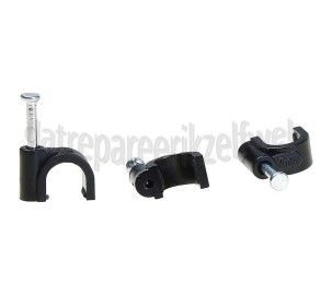 Foto van Q-Link Clip 7mm VMVL + coax 12 zwart 20 stuks kabelclip 