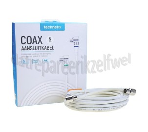 Foto van Technetix Aansluitkabel Coax Aansluitkabel, 4G Proof, Ziggo geschikt 4K Ultra HD 