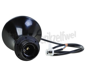 Foto van Snoerpendel 16A 230V E27 zwart Maximaal 60Watt 
