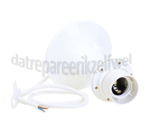 Foto van Snoerpendel 16A 230V E27 wit Maximaal 60Watt 