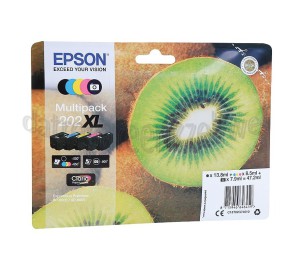 Foto van Epson Inktcartridge 202XL Multi Pack BK/C/Y/M/PB XP202, XP302, XP412, XP6000, XP6005 