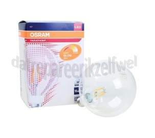 Foto van Osram Ledlamp Globelamp LED 60 Glow Dim 7W 230V E27 806lm 2200K-2700K 