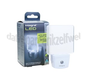 Foto van Integral Ledlamp Nachtlampje led sensor dag & nacht Op stroom 