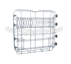 Foto van AEG Korf Onderkorf compleet met wielen, donkergrijs ESF6212LOW, Ikea Rengora, F45502W0 