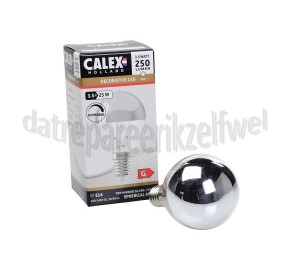 Foto van Calex Ledlamp LED volglas Filament Kopspiegel 3,5W 250Lm E14 P45 Chroom Dimbaar 