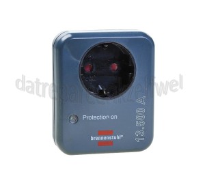 Foto van Brennenstuhl Adapter Beveiligingsadapter 13.500A, grijs Overspanning 