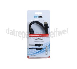 Foto van Easyfiks HDMI 1.4 Kabel HDMI A Male - Mini HDMI C Male 1.5 Meter, High Speed met Ethernet 