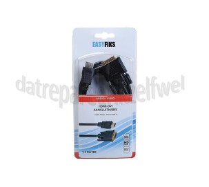 Foto van Easyfiks HDMI - DVI Kabel HDMI Male - DVI-D Male 1.5 Meter 
