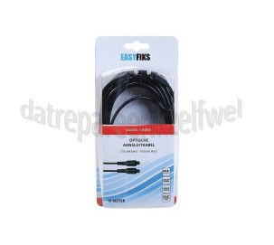 Foto van Easyfiks Optische Kabel Toslink Male - Toslink Male 10.0 Meter, Afgeschermd, Verguld 