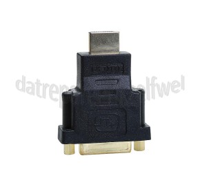 Foto van Easyfiks HDMI Adapter HDMI A Male - DVI Female Verloopstekker 