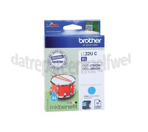 Foto van Brother Inktcartridge LC22UC XL Cyan DCP-J785DW, MFC-J985DW 