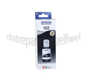 Foto van Epson Inktcartridge Ecotank 102 Black Epson Ecotank ET-Serie 2700, 2750, 3700, 3750, 4750 